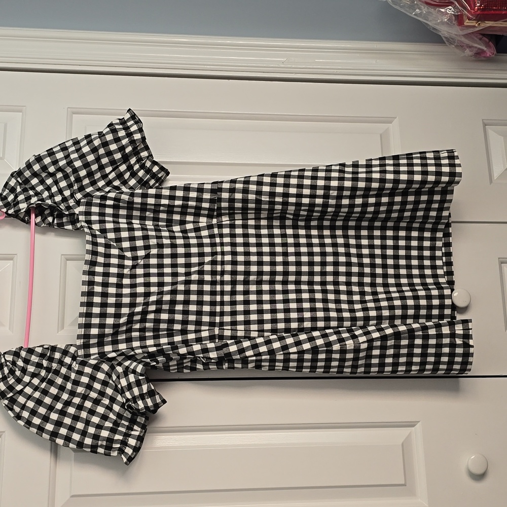 Black and White Gingham Dress